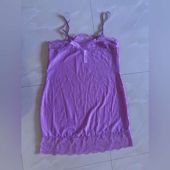 Adore Me Women’s Slip Purple Mulberry XL Jeanne Bodycon Slip New Lace Comfy - Picture 5 of 15